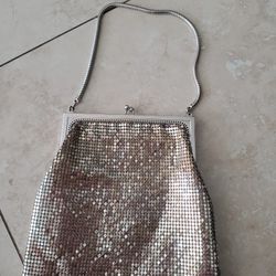 Vintage Whiting And Davis Silver Mesh Bag 
