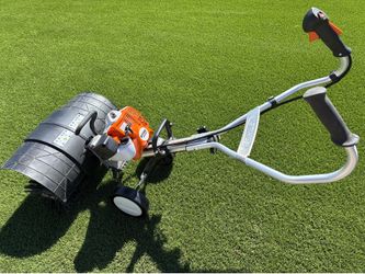 Stihl KB KM powered turf brush. 1hr use