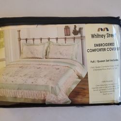 Whitney Street Embroidered Comfort Cover Set And Pillow Shams