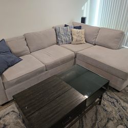 Large Light Grey Sectional