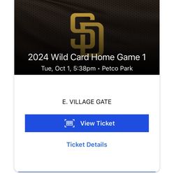 Wildcard Game 1 Padres VS Braves 