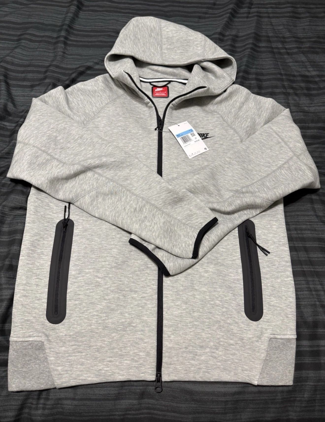Nike Tech Fleece Windrunner Full-Zip Hoodie Grey Men's Medium FB7921-063