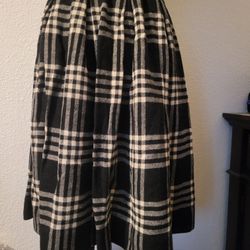 Wool Midi Skirt