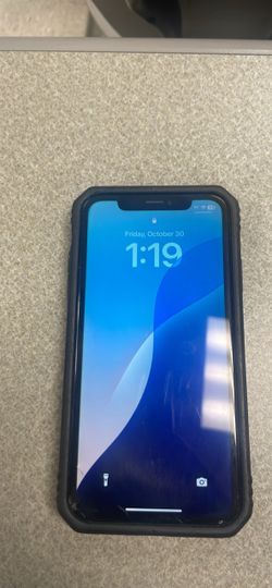 Apple iPhone xr with Black Protective Case