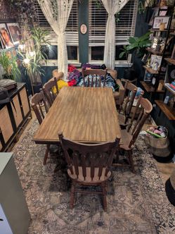 Vintage Solid Wood Dining Room Set