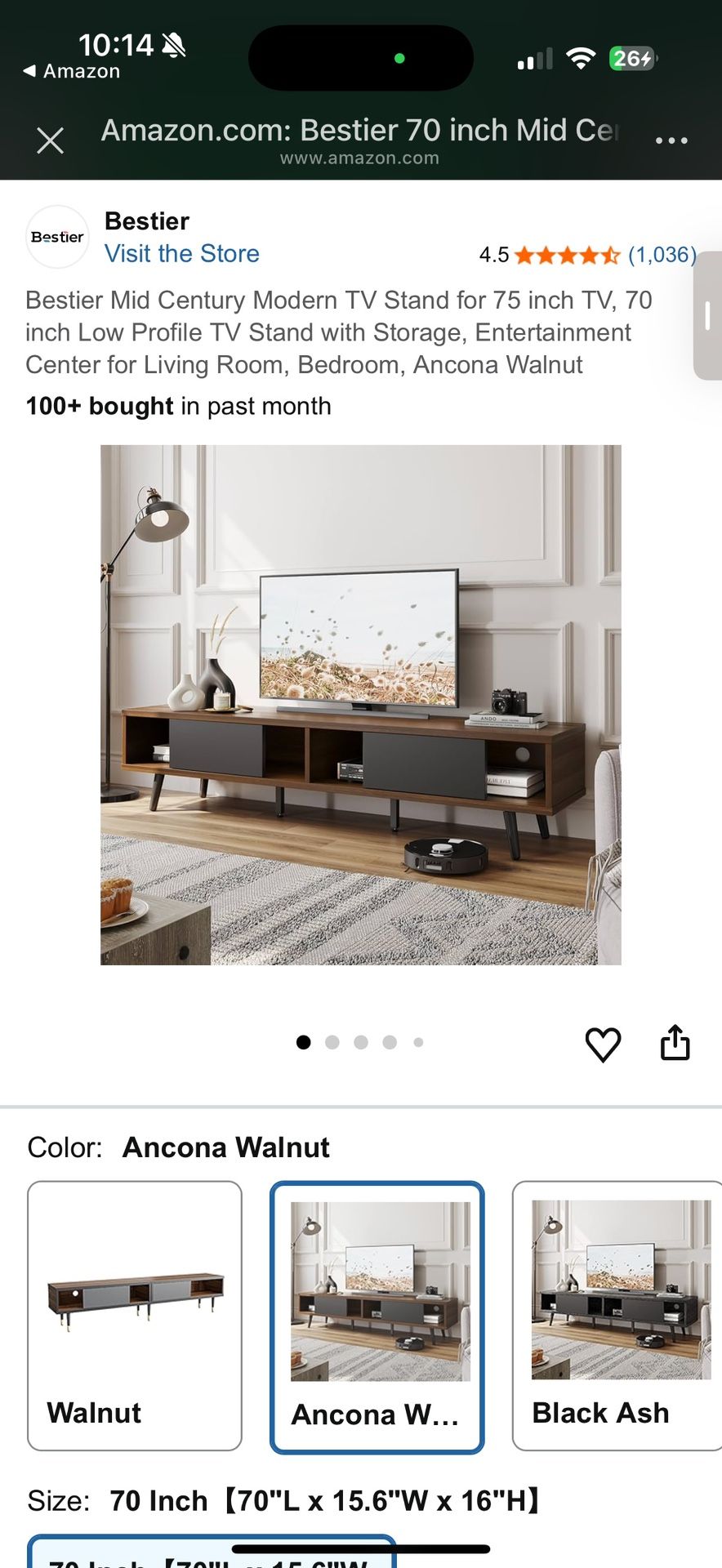 Bestier modern TV Stand