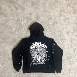 Spider Hoodie Black And White