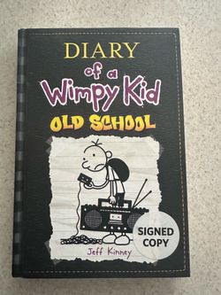 Diary of A Wimpy Kid #10: Old School - Autographed Copy