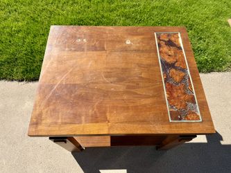 LANE - Live Edge MCM vintage antique end side table - MOVING SALE