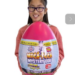 Giant Mega Egga Mystery Egg Pink With Assorted Mystery Gifts Inside 