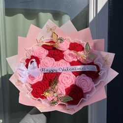 Crochet Valentine Bouquet 