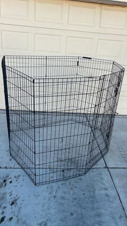 Dog play pen gate