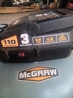 Mcgraw 3 Gallon Air Compressor
