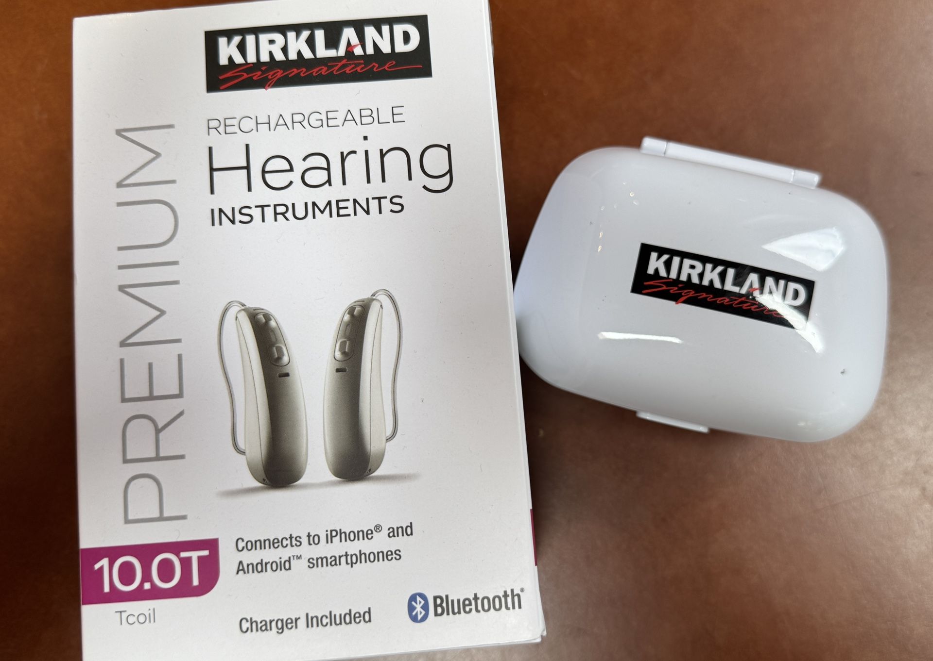 Kirkland Signature KS 10.0T Rechargeable Hearing Aids – Binaural Set with Charger. Used And Working!