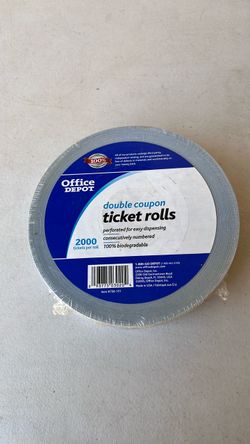 Office Depot Double Coupon Ticket Rolls