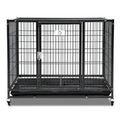 Homey Pet 36" Heavy Duty Dog Crate for Small and Medium Dogs