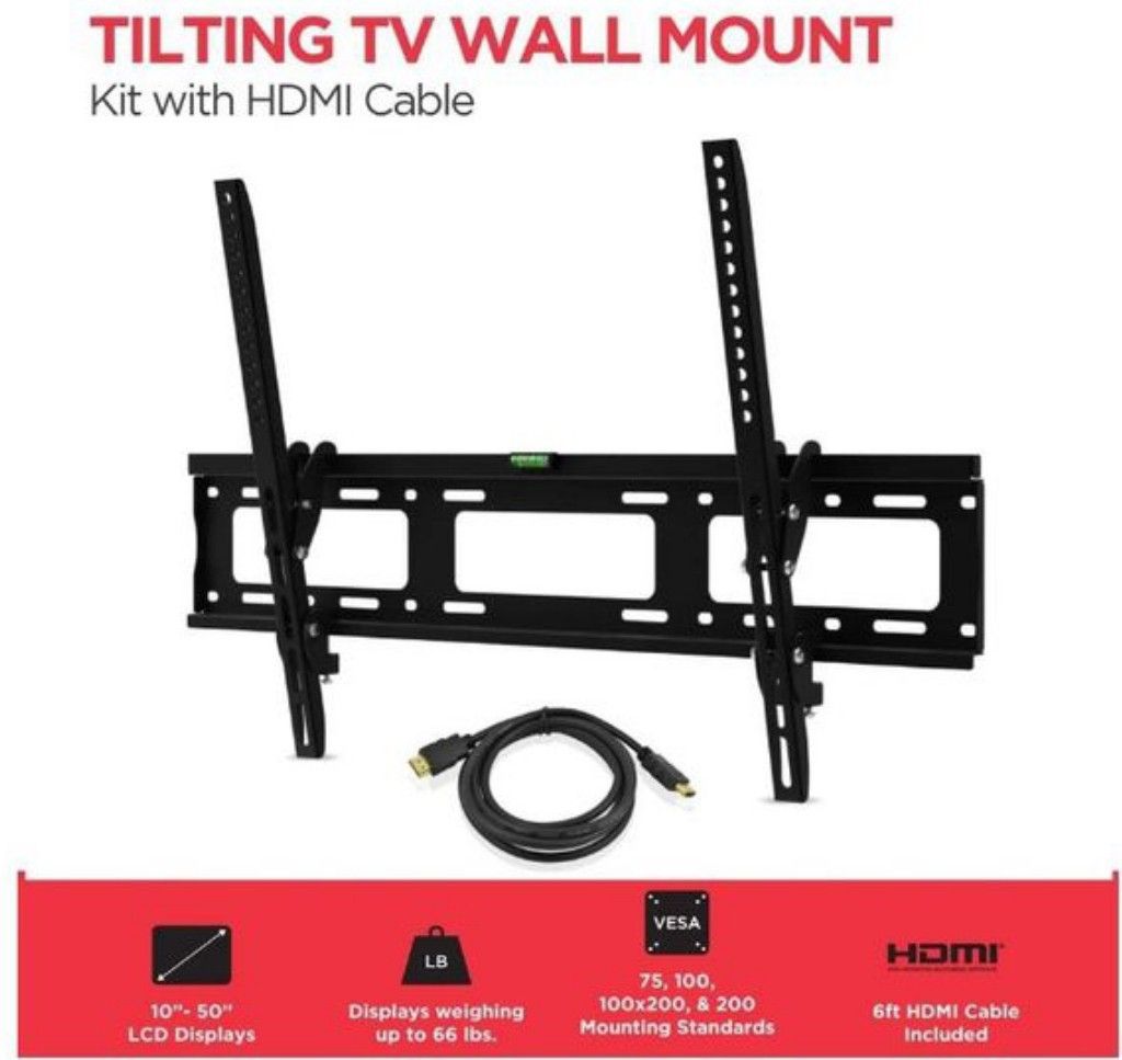Tilting wall Mount 30-79" FREE DELIVERY ♦️FREE HDMI CABLE