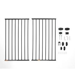 Regalo 2-in-1 Extra Tall Easy Swing Stairway and Hallway Walk Through Baby Gate, Black 1 Count (Pack of 1)


