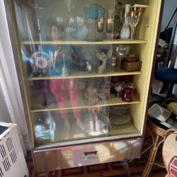 Vintage 50s Small China Closet 