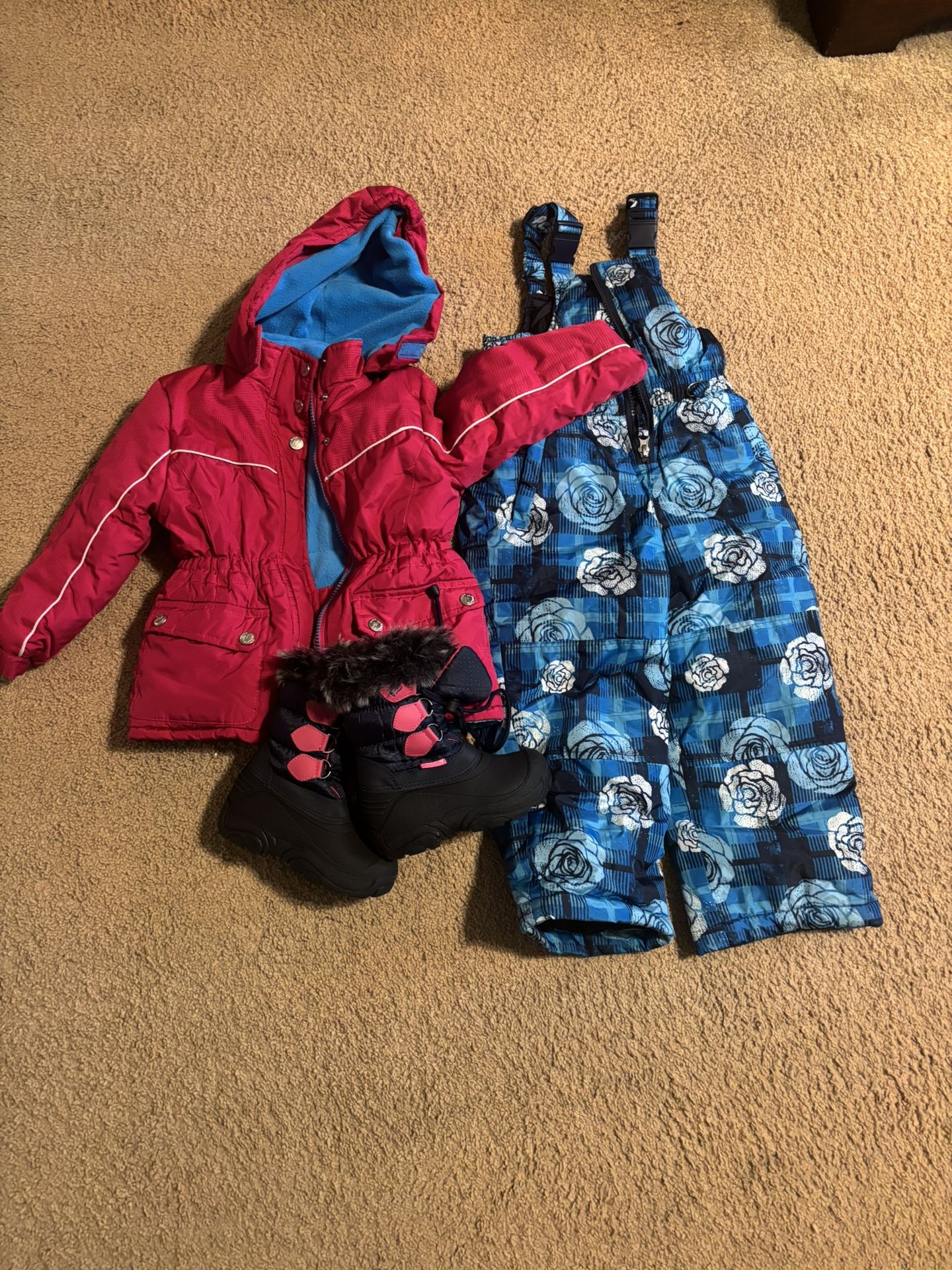 4T Snow Gear With 9.5 Toddler Boots