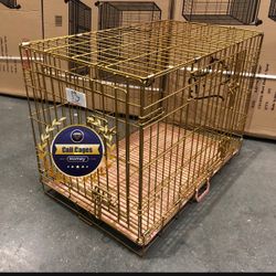 Dog Crate Wire Folding Size 24” Small With Grid And Tray 