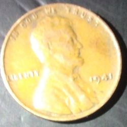 1941 No Mint And 1956 D Mint Wheat Penny
