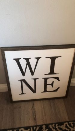 WINE framed decor from home goods