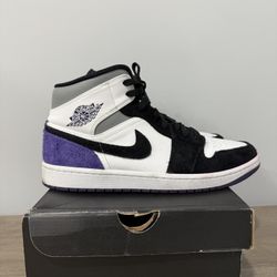 Air Jordan 1 Mid Size 10.5 Purple se