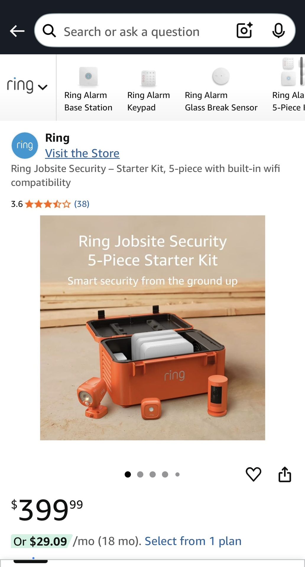Ring “Jobsite Security Camera Kit”