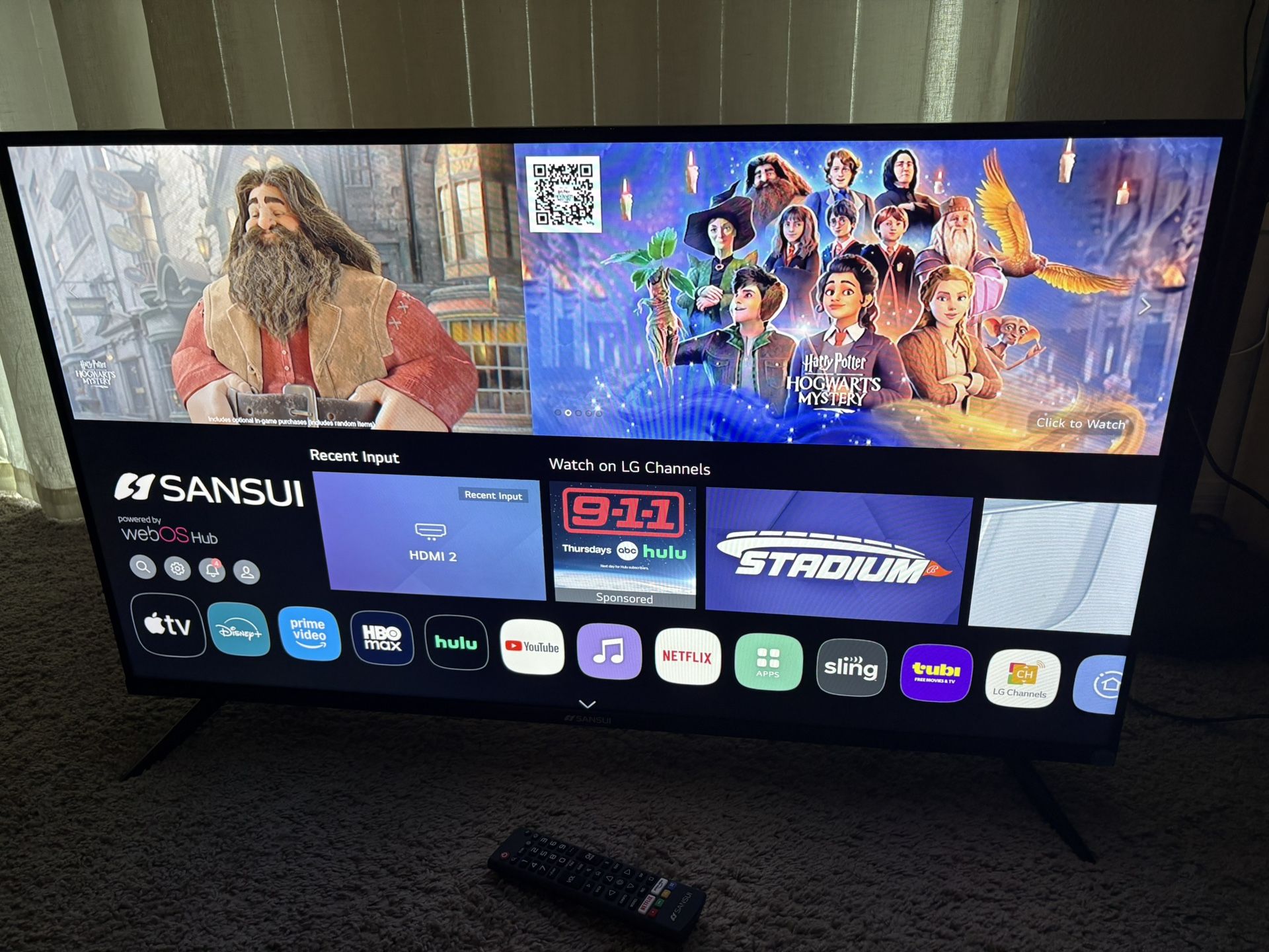 Sansui 40” Flat Screen TV - New