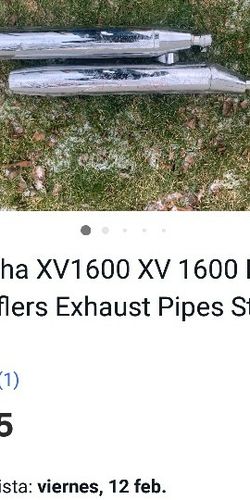 03 Yamaha XV1600 XV 1600 Road Star Muffler Exhaust 4WM1 Usado