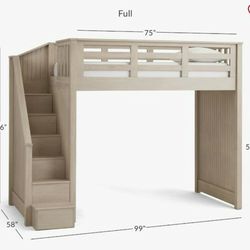 Full Size Loft Bed w/ Dresser