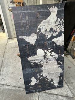Map Of The World Portrait 