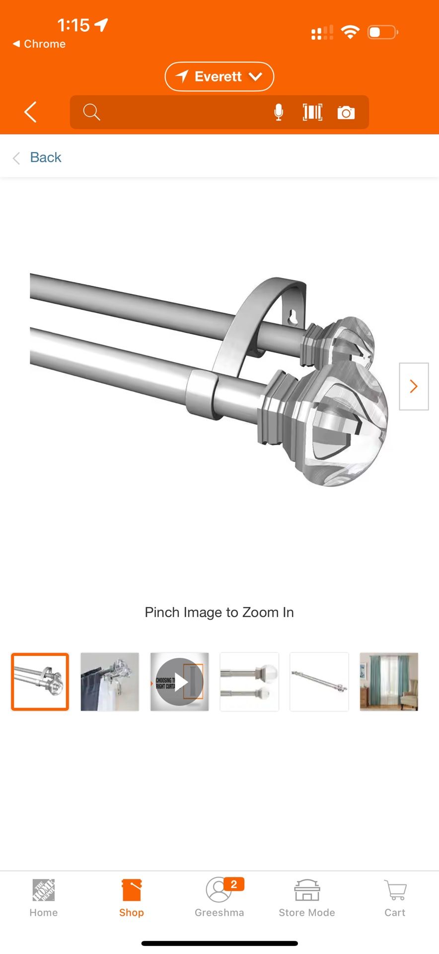 Double Rod Curtain Rod