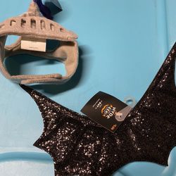 New Cat Dog Halloween Dress Up Costume Knight & Bat 