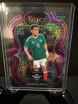 Panini Select Road to FIFA World Cup 2026 Gilberto Mora Mexico Prizm RC #125