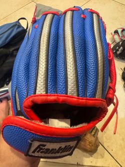 Size 9 Blue Red Silver Franklin Spider Man Baseball Glove