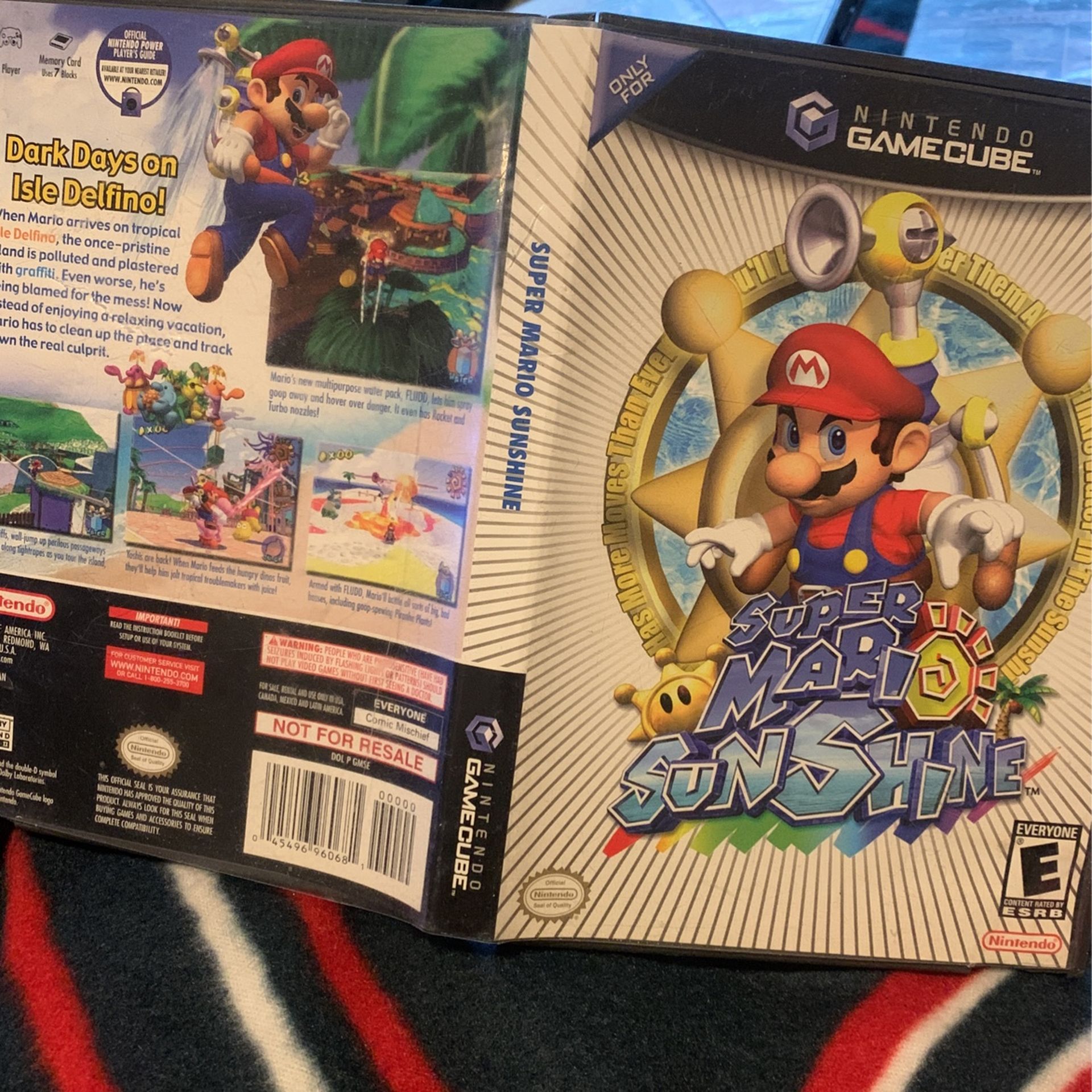 Super Mario Sunshine Not For Resell Box Only (GameCube)