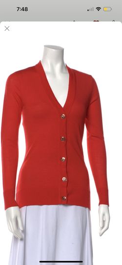 Tory Burch Red Cardigan XS