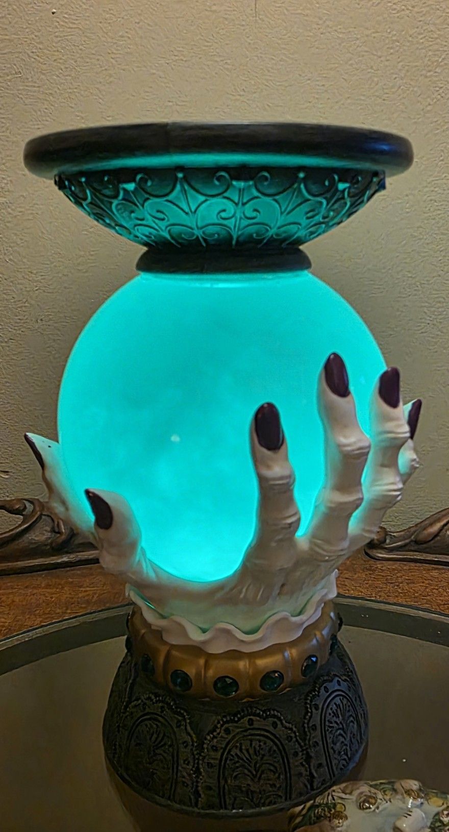 Bath & Body Works Halloween Fortune Teller Crystal Ball Candle Holder