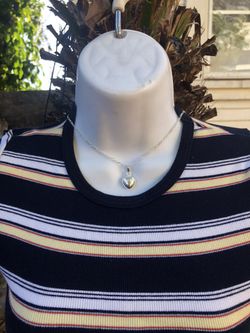 Dije de corazon con cadena de plata 925/ silver pure 925 necklaces and charm