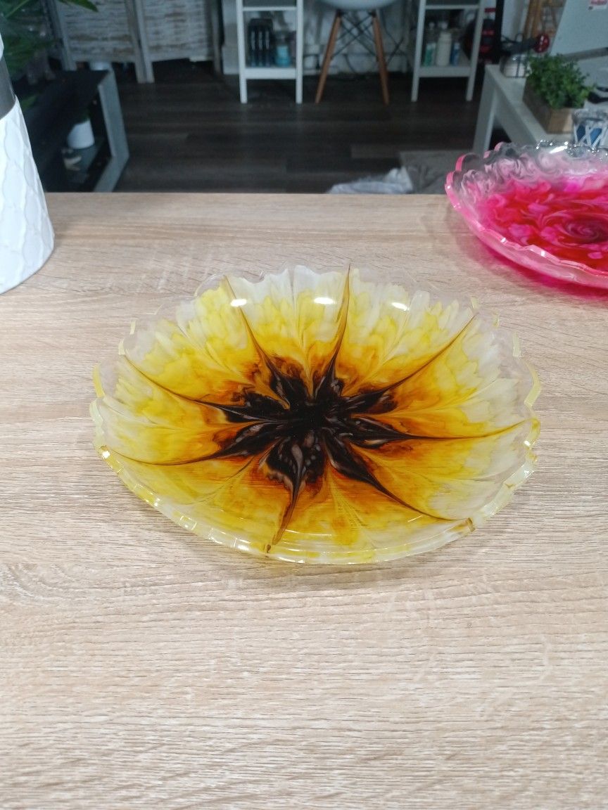 Resin Flower Bowls