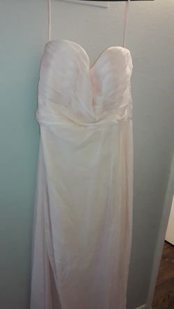 Blush bridesmaid dress