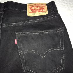 levis black 550 34x30