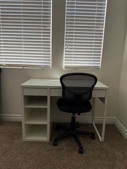 IKEA MICKE Desk + Office Chair Set