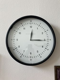 Magnolia Metal Wall Clock