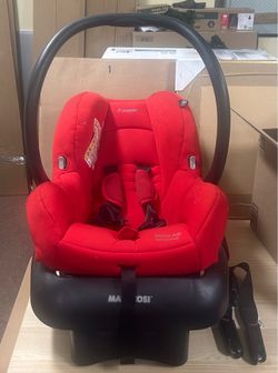 Maxi-Cosi Mico AP Infant Car Seat Carrier with Base & Canopy – Red – Air Protect