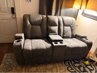 Cowboy couch and loveseat