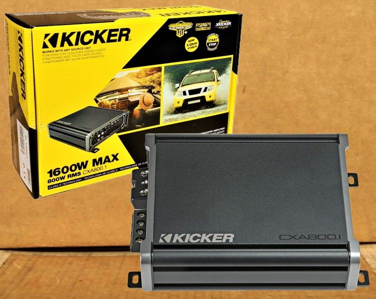 🚨 BLACK FRIDAY 🚨 Kicker 46CXA800.1T CX Series Power Amplifier 1600 Watts Subwoofer Amp CXA800.1 🚨 No Credit Needed 🚨 