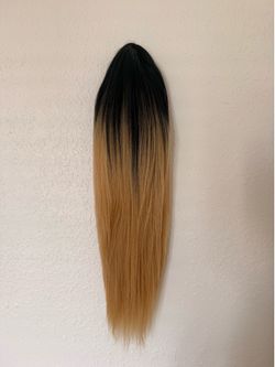 Half wig ombré blonde